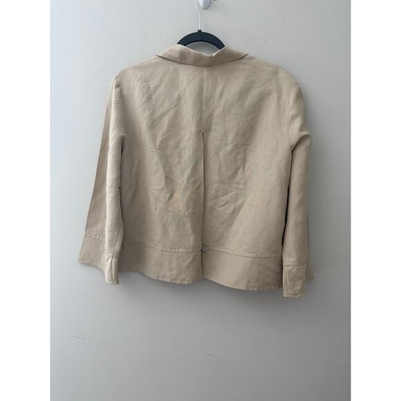 Talbots Linen Blend Jacket  size 12 - Picture 3 of 5
